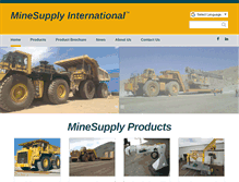 Tablet Screenshot of minesupply.com